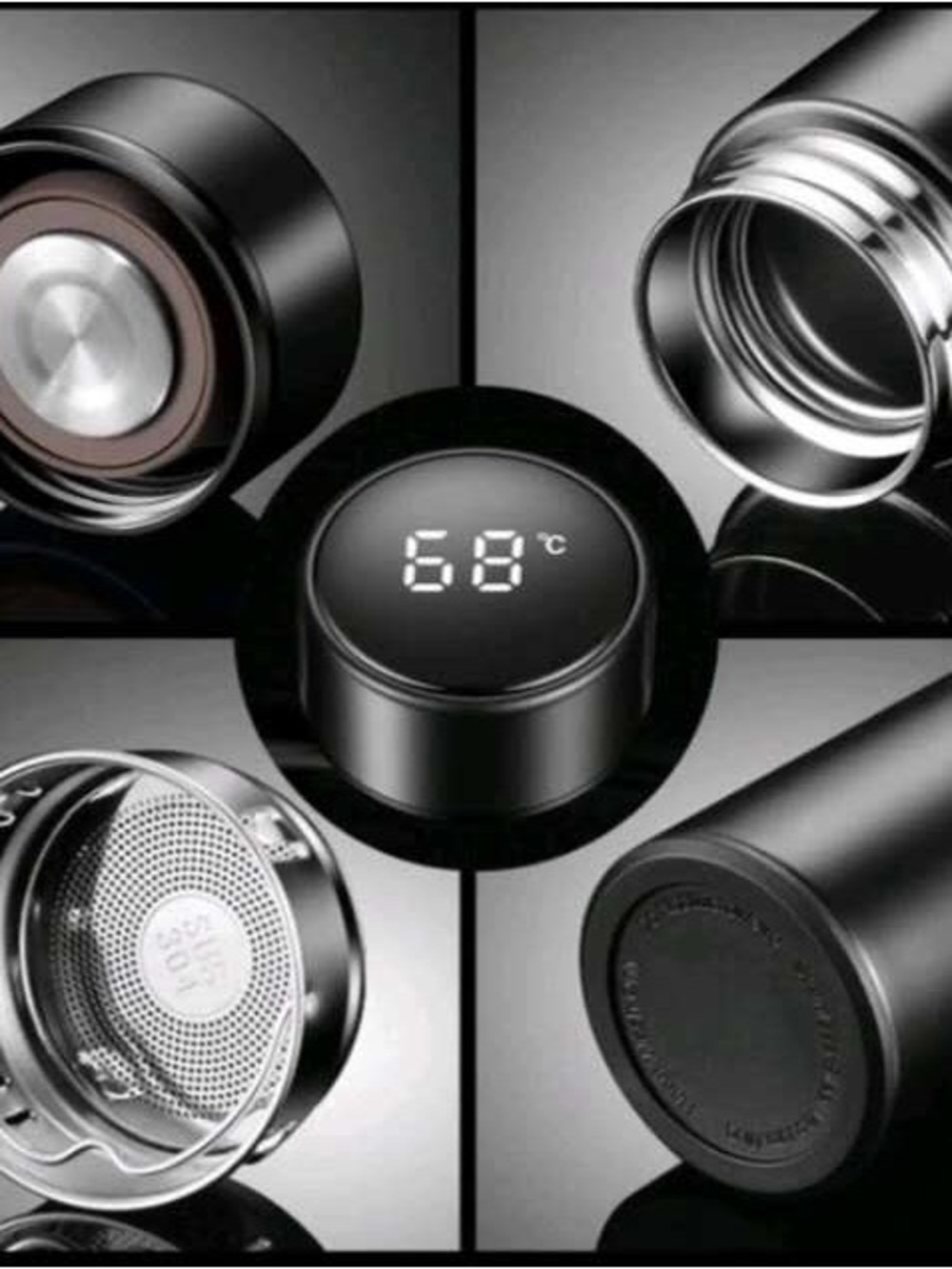 Smart Cup Led Temperature Display Water Bottle 500ml